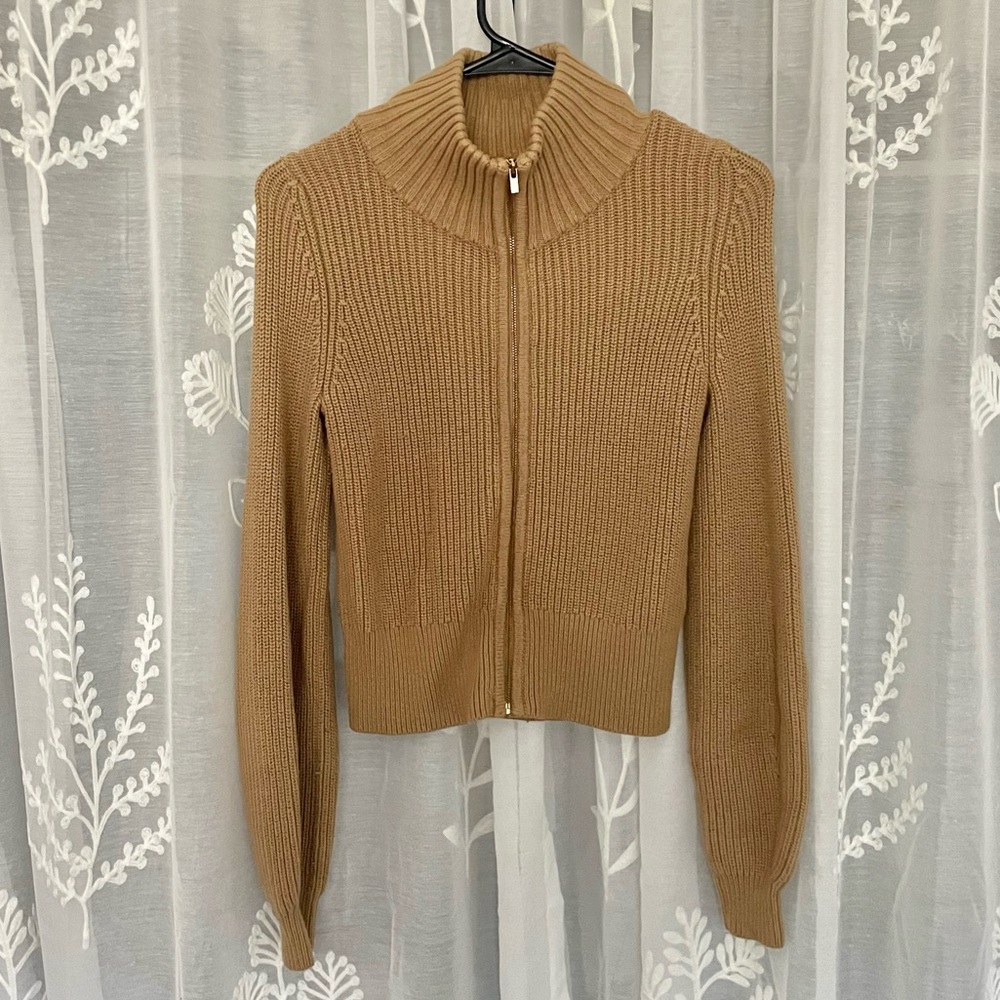 Brown Ribbed Knit Sweater🤎